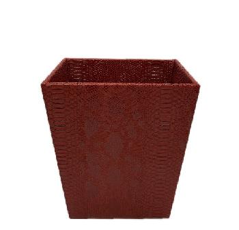 Red waste basket - Corbeille a papier H.30cm